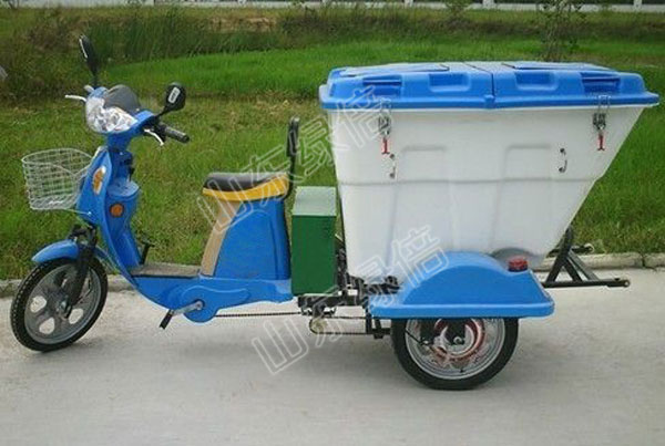 Electric Three-Wheeled Can Container Cleaning Car