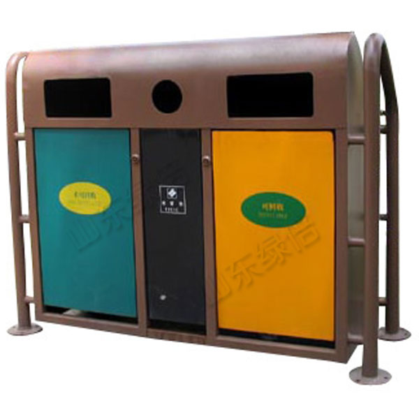 Thermoplastic Coating Street Recycle Waste Receptacle Bin