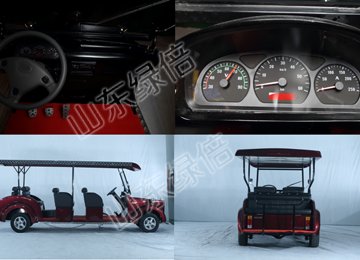 Solar Power Electric Vintage Golf Cart With 8 Seats