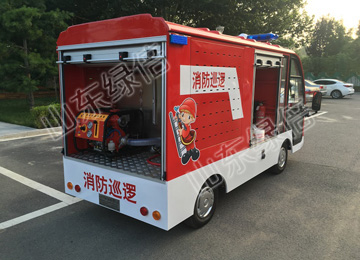 Electric Fire Safety Patrol Car (2 seats)