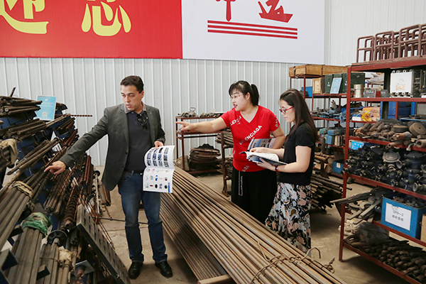 Warmly Welcomes Colombian Merchants To Visit Shandong Lvbei For Purchase Steel Material