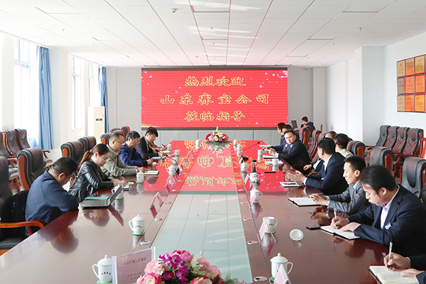 Warmly Welcome The Shandong Saibao Company Leaders To Visit Shandong Lvbei Group