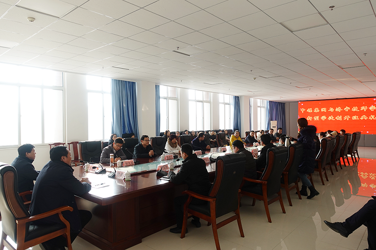 Shandong Lvbei Versus Jining Technician College New Type Apprenticeship Training Start Class Ceremony Hold