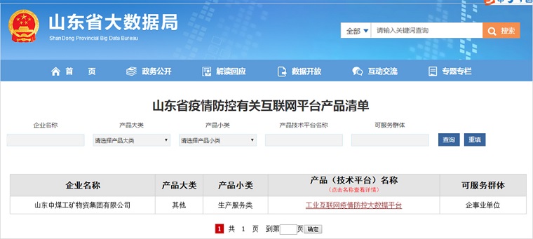 Warm Congratulations On Shandong Lvbei 'S Big Data Platform Being Selected As The Shandong Big Data Recommendation List