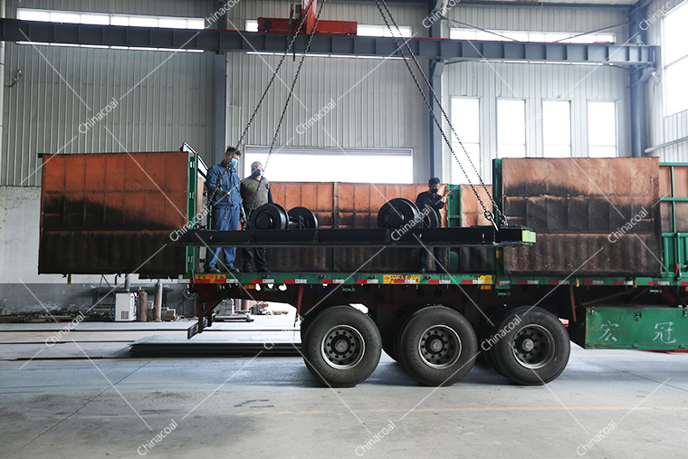 Shandong Lvbei A Batch Flat Cart And Miner Equipment Sent Separately Shanxi And Anhui Province
