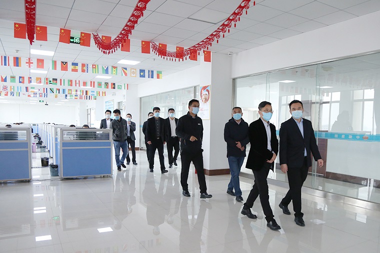 Warm Welcome Yanzhou Internet Society Leadership Come Shandong Lvbei To Visit Inspection