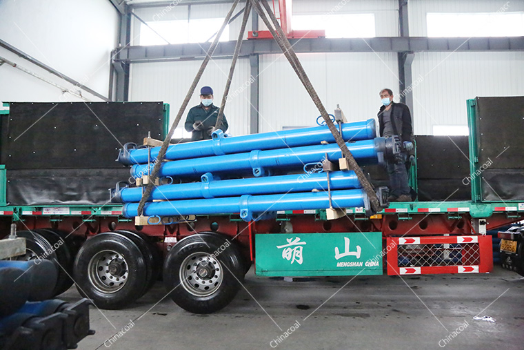 A Batch Of Mining Single Hydraulic Props From Shandong Lvbei Was Sent To Shouyang, Shanxi