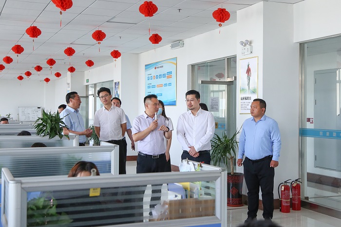 Warmly Welcome The Leader of Humi.com To Visit Shandong Lvbei 