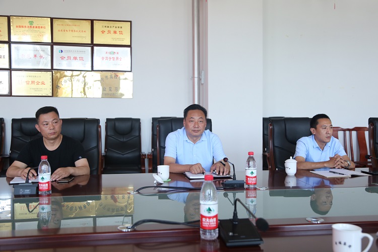 Warmly welcome leaders of Jining High-tech Zone Federation of Trade Unions to visit Shandong Lvbei 